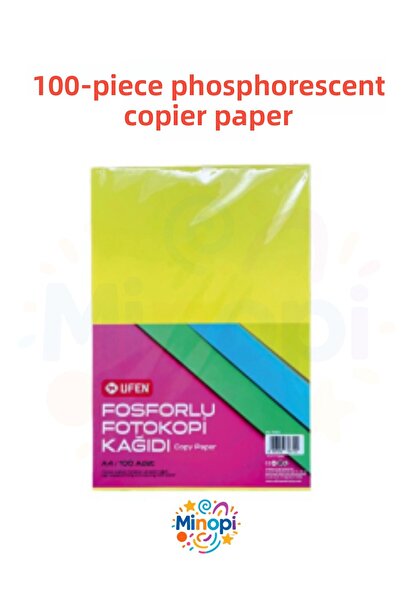 Minopi A4 Highlighter Copy Paper 100 Pack Mixed Color Copy Paper