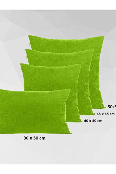 Cortibo Barcelona Throw Pillow Cover Leaf Green