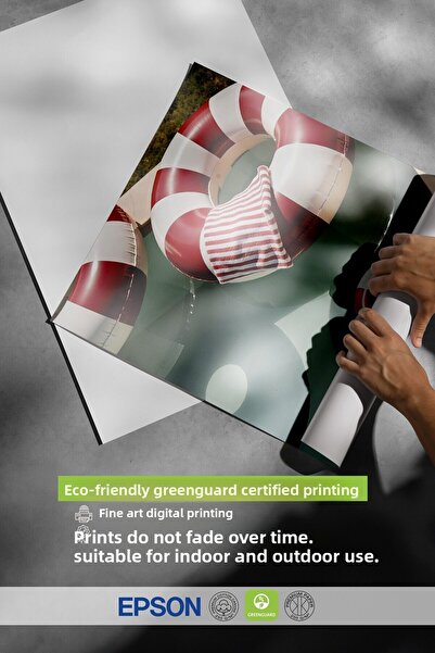 Postifull Black Framed Poster, Sea Ring, Photo, Red Color Poster, 2025 Summer Selection, No:109645