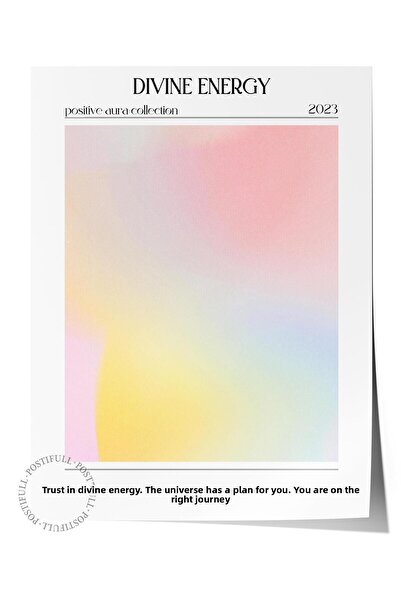 Postifull Αφίσα χωρίς πλαίσιο, Σειρά Aura NO:144 - Θεϊκή Ενέργεια, Αριθμοί Αγ...