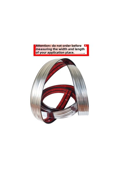 Trend Garaj Wavy Chrome Nickel Plating 30 mm Width 3 Meters Length