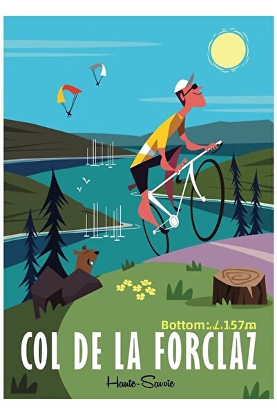 Universal Col De La Forclaz Ξύλινη Διακοσμητική Αφίσα Τέχνης