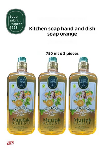 Eyüp Sabri Tuncer مفك صابون برتقال 750 مل × 3 قطع