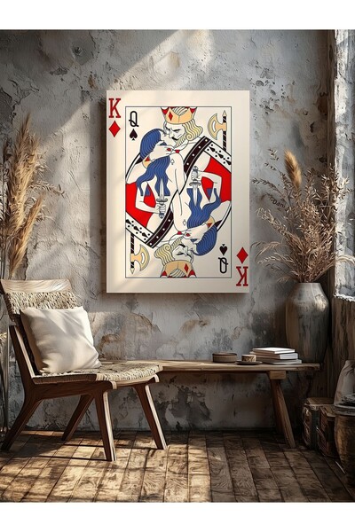 visdora Carte de joc decorativă Acasă Birou Bucătărie Salon Decorare perete P...