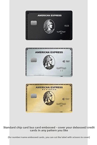 Fenomenia Autocolant pentru card American Express, fără cip, în 3 bucăți