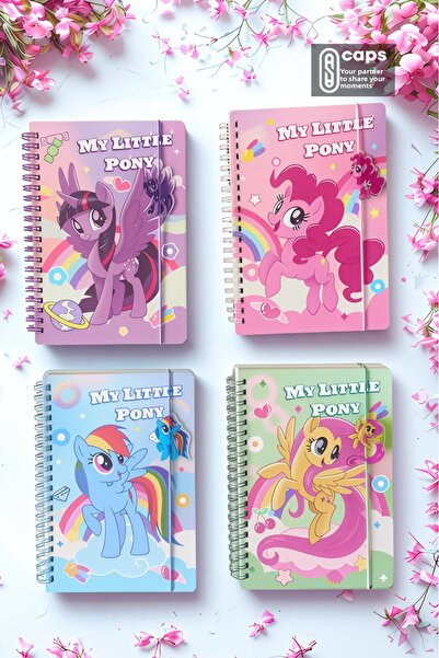 caps anlarınızı paylaştığınız ortağınız قطعة واحدة من دفتر الملاحظات المرن اللطيف ذو الطابع My Little Pony - 127 × 148 مم 140 صفحة