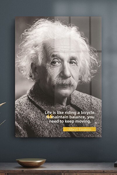 Decovetro Tablou din sticlă Albert Einstein