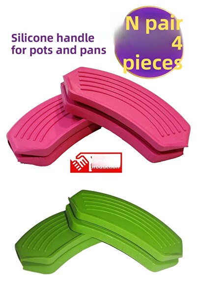 SG Dizayn قفازات سيليكون لمقابض الأواني غير قابلة للالتصاق مقاومة للحريق مقاس 9 × 4 سم ملونة مكونة من زوجين من 4 قطع