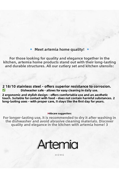 DMR LİFE New Vega 18 Piece Cutlery Set |   Matte Gold |   Sweet Group |   6 People |   18/10 Steel