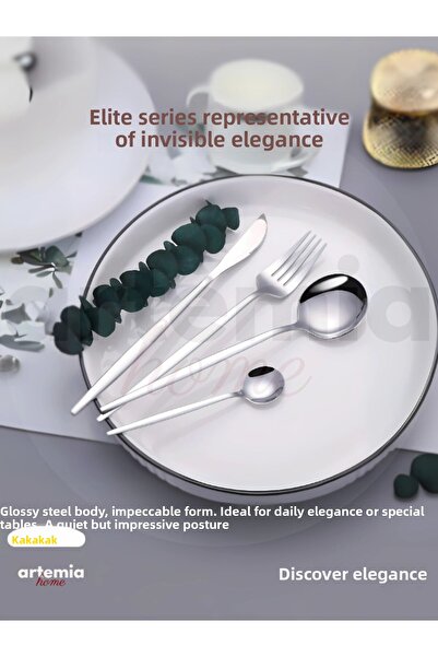 DMR LİFE New Vega 30 Piece Fork Spoon Knife Set |   Simple |   6 People |   18/10 Stainless Steel