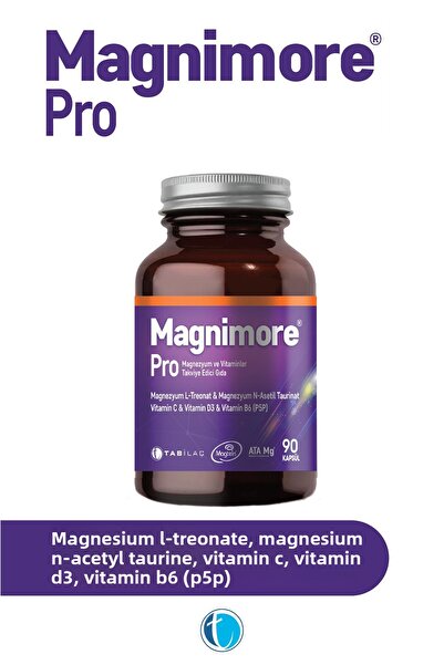 Magnimore Pro Magnesium and Vitamins Food Supplement 90 Capsules 8680133001628