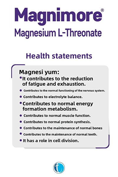 Magnimore Magnesium L-Threonate 90 Capsules 8680133001581