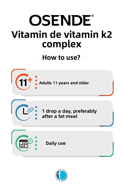 Osende D3K2 Complex Drops 20 ml Vitamin D Vitamin K2 Mk-7 Mk-4