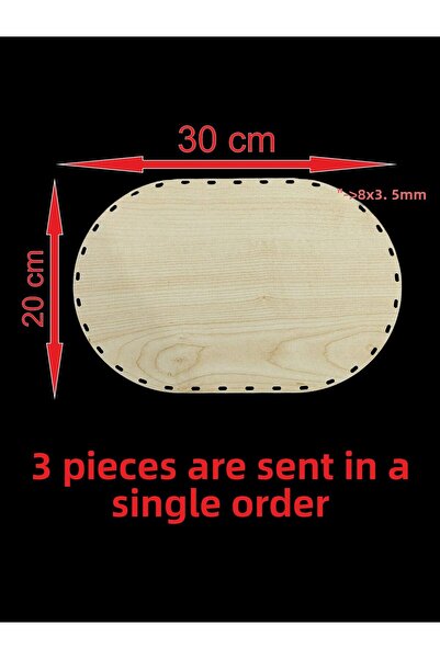 ASUDE HEDİYELİK Cremă de lemn 30x20 cm 3 buc. Coș Raddan Tavă din bambus Plac...