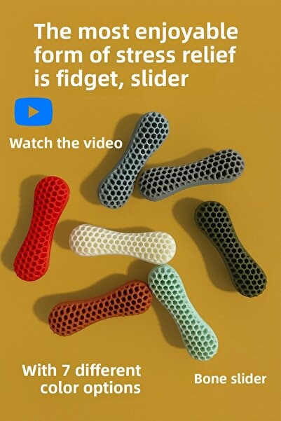 Alfa Tshirt Magnetic Bone Stress Toy (Green) – Magnetic Fidget Slider