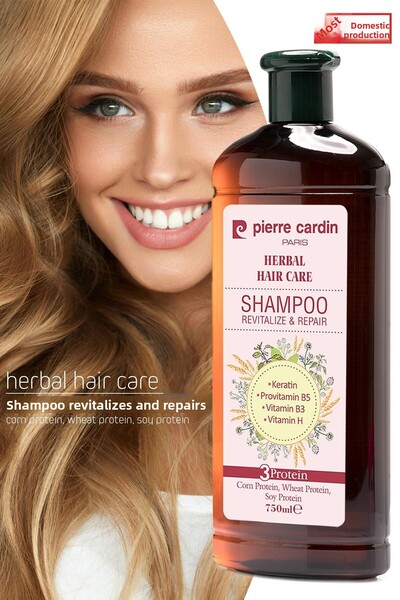 Pierre Cardin Herbal Repairing and Revitalizing Herbal Shampoo 750 ml