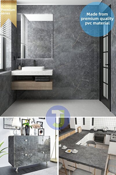 Technojet Self-Adhesive Marble Pattern Foil Kitchen Bathroom Countertop Wall Covering 60Cmx500Cm