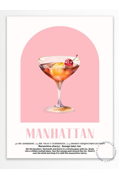 Postifull Αφίσα τοίχου με θέμα το κοκτέιλ - Αφίσα χωρίς πλαίσιο, Διακόσμηση τ...