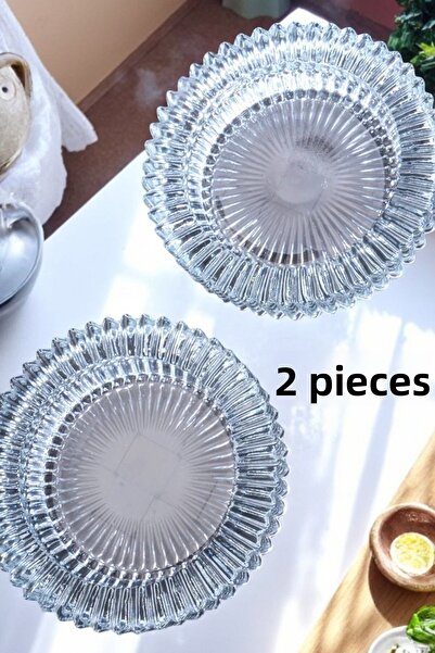 Home Ζαφείρι Στρογγυλό Γυάλινο Τασάκι - Επιτραπέζιο Τασάκι 2 Τεμάχια