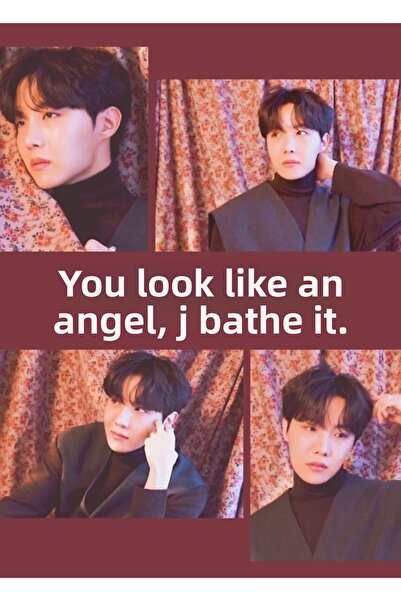 Universal Jhope Κόκκινες Κουρτίνες Αισθητικός Πίνακας Ζωγραφικής Ξύλινη Αφίσα...