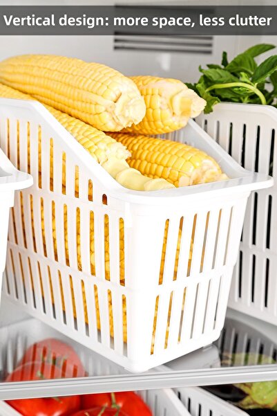 Meleni Home 6dílný organizér do chladničky - víceúčelový organizér do skříně Košík na organizér na ovoce a zeleninu