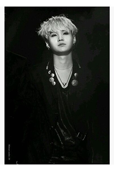 Universal Bts Suga Painting Wooden Poster Decorative Code5290