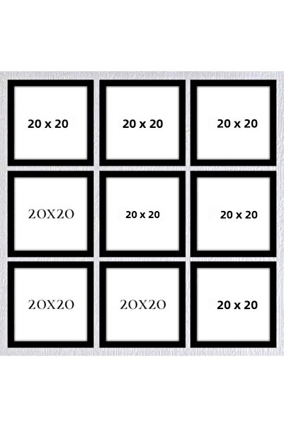 AS TİCARET Nine 20x20 Frame (No Poster) - Bos1028