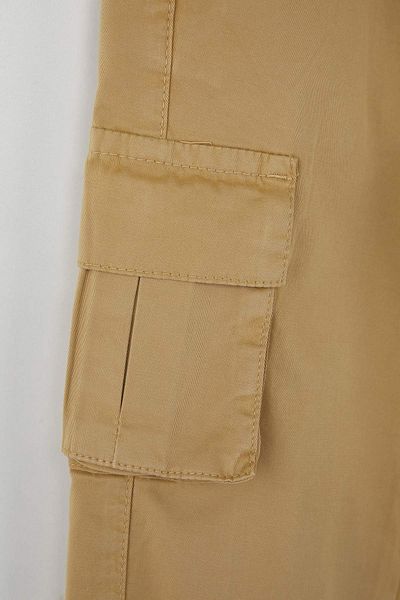 TRENDYOLKIDS Beige Boy's 100% Cotton Plain Woven Pants Tkdaw26Pl00001