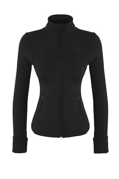 Trendyol Collection Black Diver/Scuba Fabric Reflector Printed Knitted Sports Jacket Thmaw26Sk00003