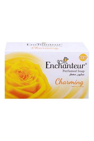 ENCHANTEUR Charming Citrus & Cedarwood Soap – Refreshing Fragrance, 125g