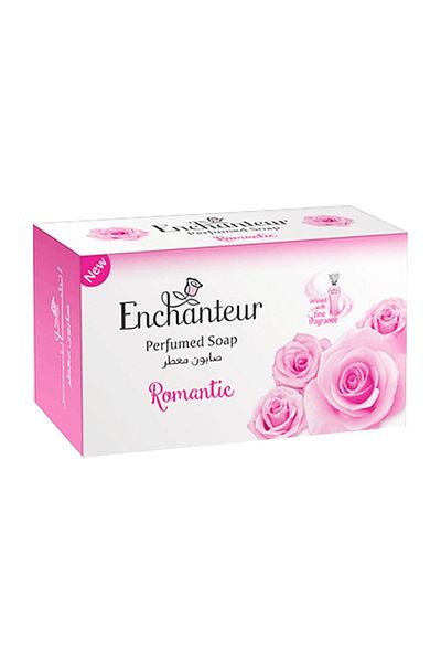 ENCHANTEUR Romantic Perfumed Soap 3x125g – Floral Scent, Soft & Smooth Skin