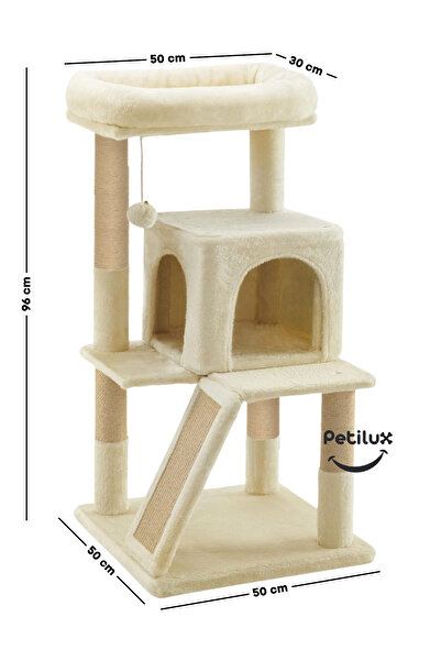 Petilux Decorative Cat Scratching House with Terrace