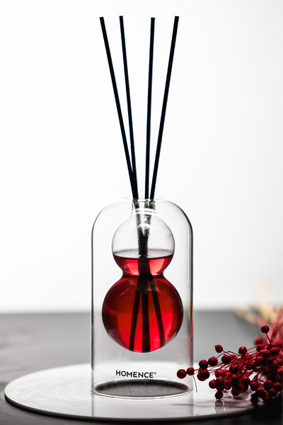 homence Dekoratif Cam Vazo Oda Kokusu Şişesi Masaüstü Biblo – Zarif Ve Şık Tasarım