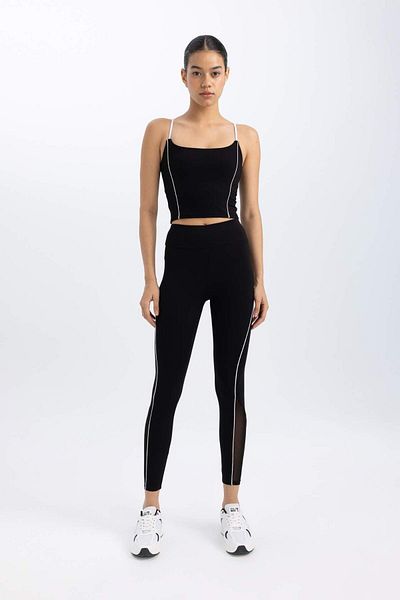 DeFacto Square Collar Fit Strappy Tank Top - C0558Ax24Sm