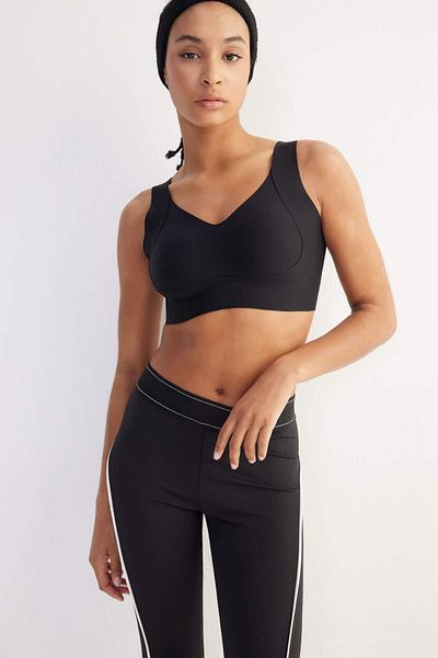 DeFacto DeFactoFit Sutien sport din țesătură grea cu decolteu în V C5296AX24SM