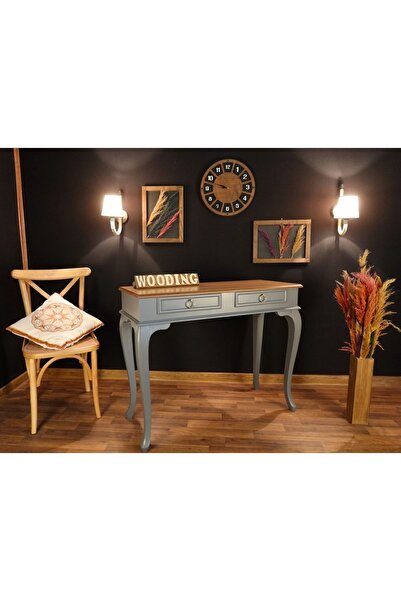 Wooding Mobilya Wooding 120 Cm Çekmeceli Masif Gri Naturel Dresuar