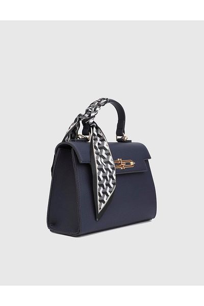 İLVİ Briella Navy Blue Women's Handbag