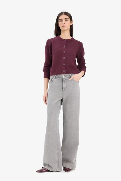 DeFacto Regular Fit Crew Neck Basic Plain Button Soft Touch Soft Knitwear Cardigan E3654Ax25Wn