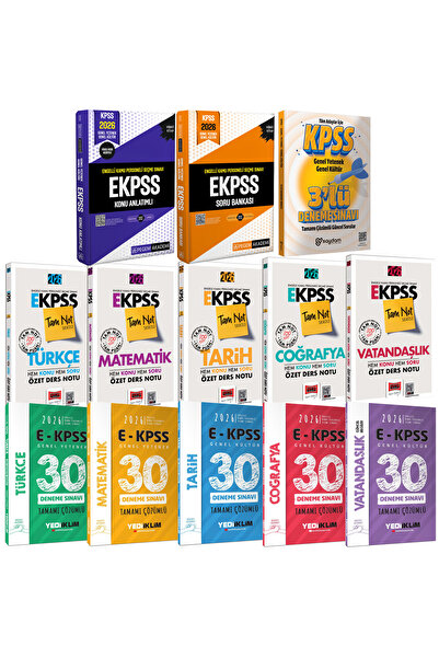 Pegem Akademi Yayıncılık 2026 E-KPSS(Ortaöğretim-Ön Lisans)Karma Set(Konu-Sor...