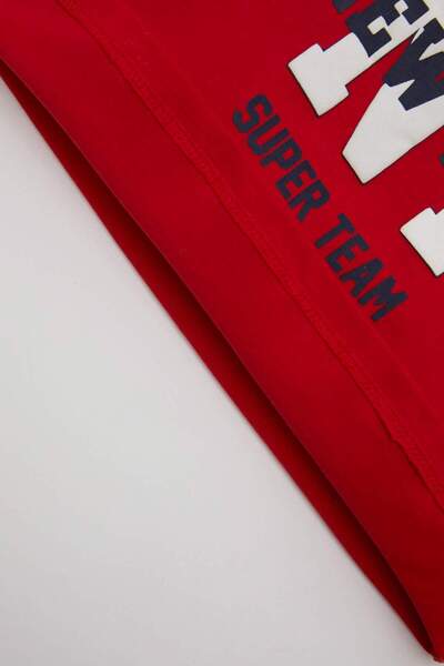 DeFacto Baby Boy Crew Neck Printed Short Sleeve T-Shirt D3824A524Sm