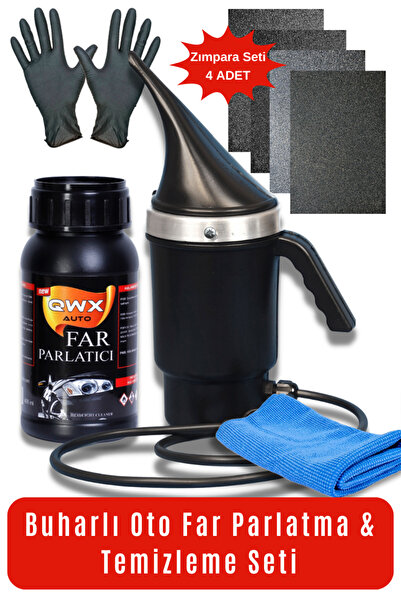 QWXAUTO Far Temizleme Seti Araba Far Parlatma Seti Oto Far Temizleyici ( 400-...