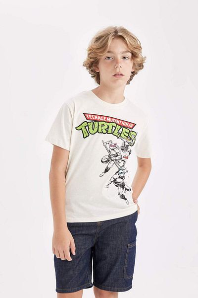 DeFacto Ninja Turtles-retro Boy's T-Shirt - Crew Neck, Short Sleeve D1368a8bg285mc