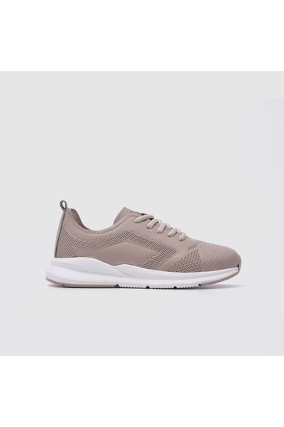 TOGO Vizon Bej Hakiki Deri Kadın Comfort Ayakkabı [060253]