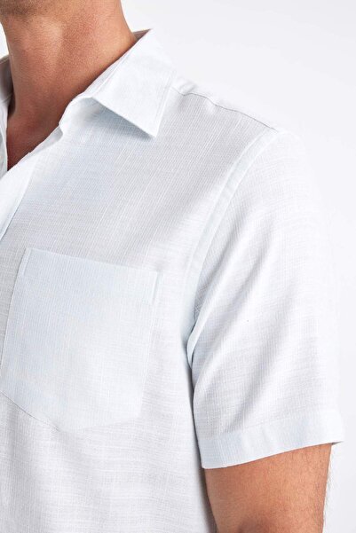 DeFacto Κανονική εφαρμογή Καλοκαιρινό κοντομάνικο πουκάμισο C9435ax24sm