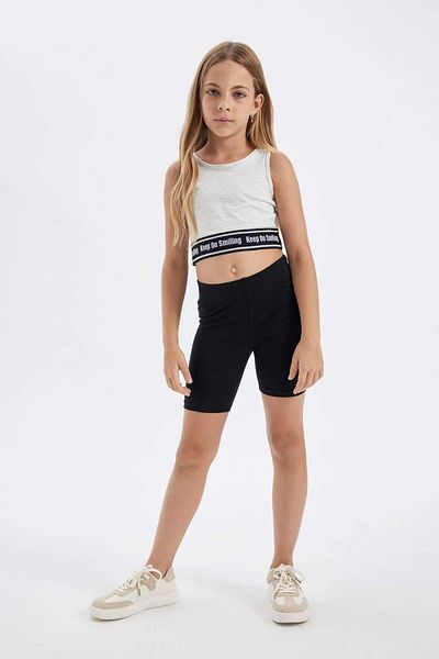 DeFacto Tricou pentru fete cu gât crew - C4719A824SM