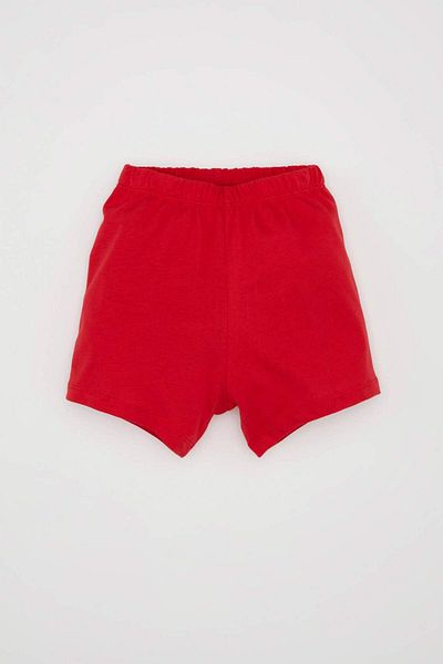 DeFacto Baby Boy Pajamas Set Printed Combed Cotton Short Sleeve Top Elastic Waist Shorts Bottom C5199A524Hs