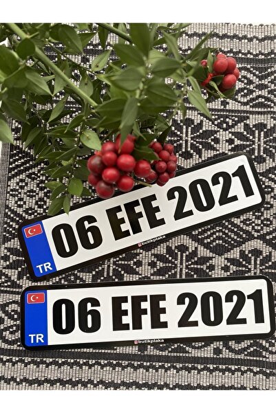 BUTİKPLAKA Akın Otomotiv/akülü Araba Plakası /isme Özel Metal Paslanmaz Sac Metal Plaka 22x5,5 Cm (2 ADET)