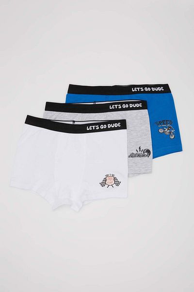 DeFacto Boy's Printed 3-Piece Boxer C7756A824Sm