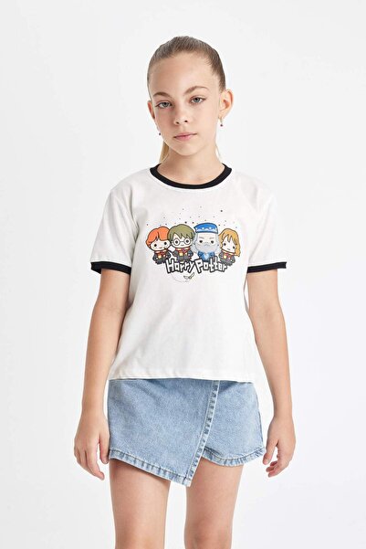 DeFacto Тениска за момиче Harry Potter - кръгло деколте, къс ръкав C5950A824HS