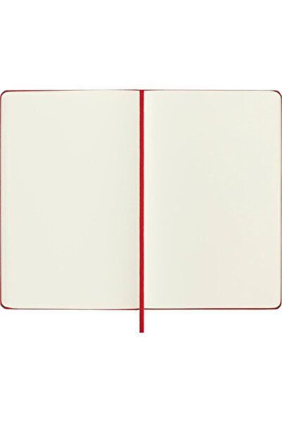 Moleskine Unlined Red Notebook L Size Hard Cover